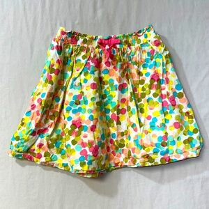 Rainbow Polka Dot Skirt Girls 5T Colorful Flare circle Summer Skater Preppy Cute